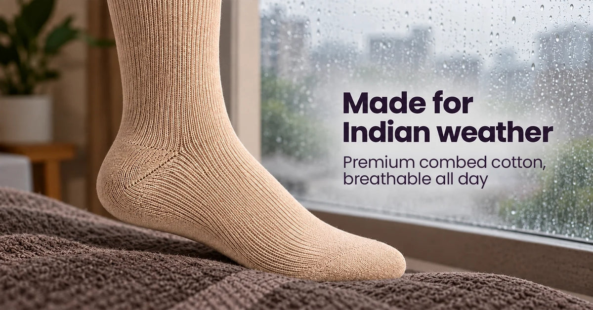 Cotton or Synthetic: Which Compression Socks Work in Indian Weather
