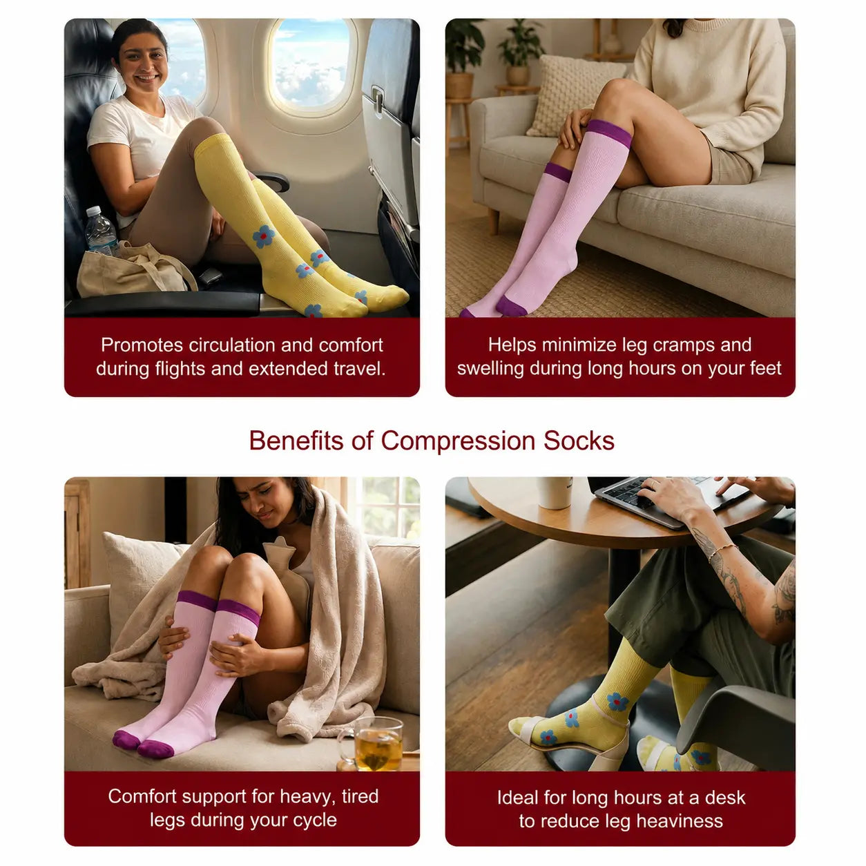 Wekynd Every Day Compression Socks ﹣ Pack of 2