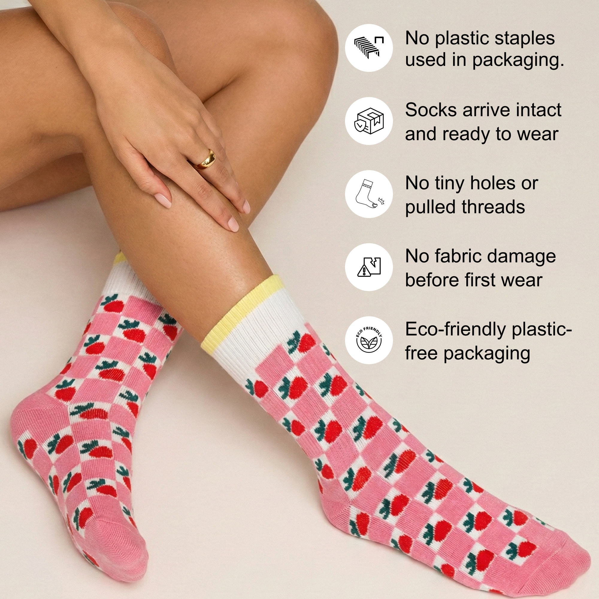 Wekynd Crew Socks﹣Pack of 3