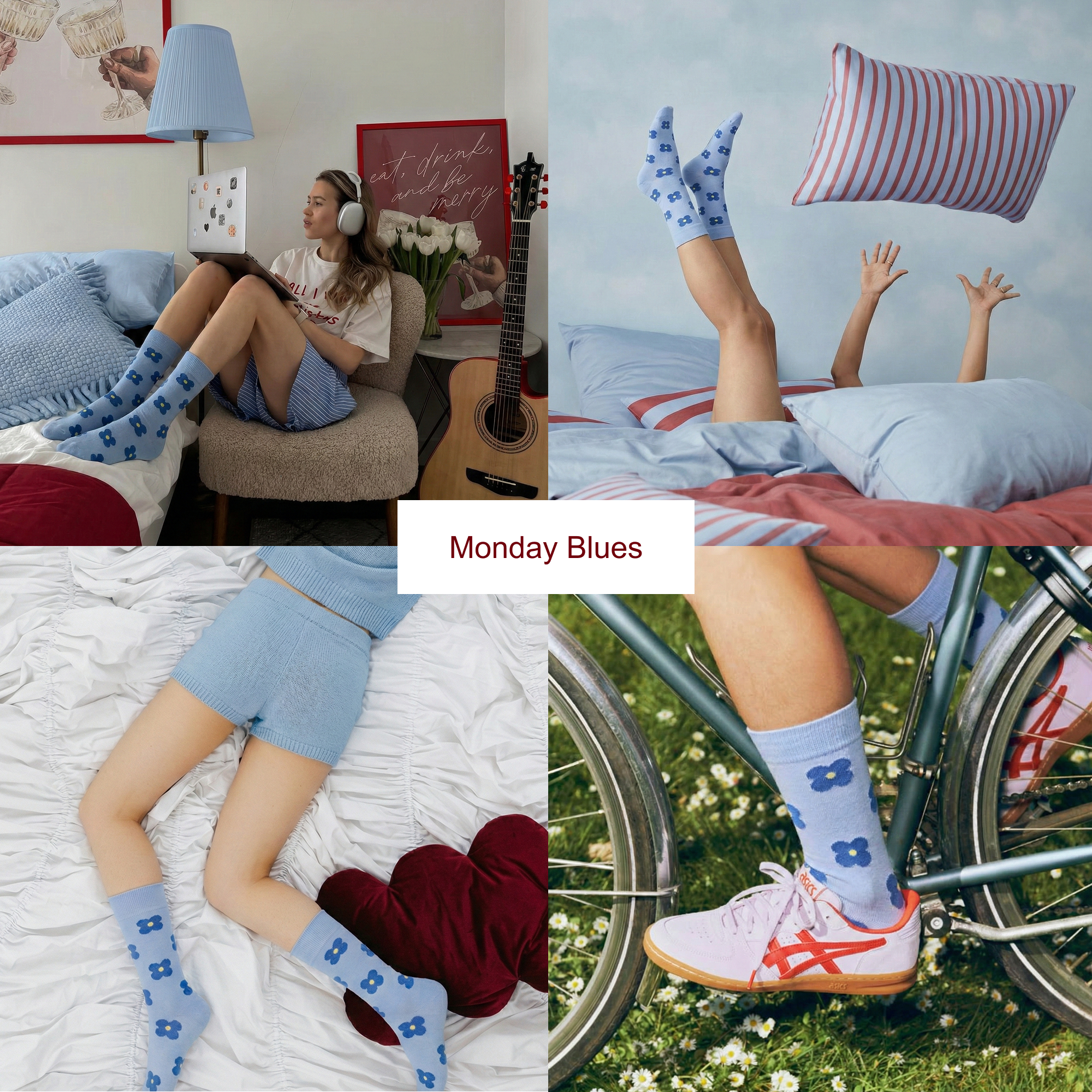 Wekynd Crew Socks﹣Pack of 3