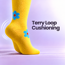 Yellow traveller terry loop cushioning